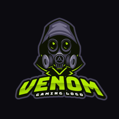 Gaming Logo Maker Featuring a Mystery Masked Character 