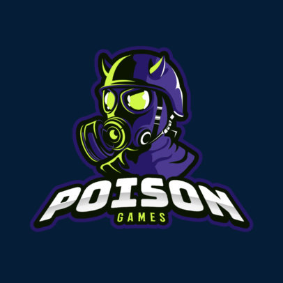 Gaming Logo Creator Featuring an Evil Masked Character