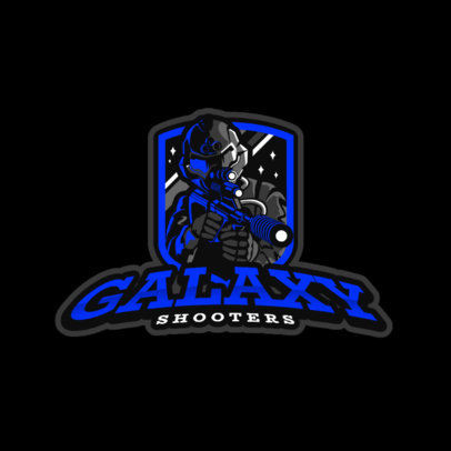 Gaming Logo Maker Featuring a Masked Soldier with a Gun