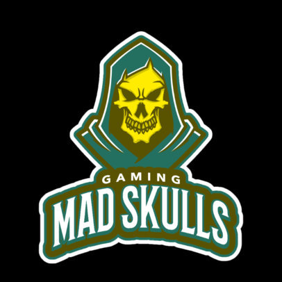 Sports Team Logo Creator with a Skull Illustration