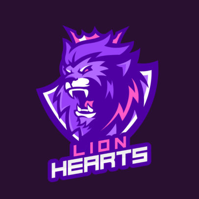 Logo Template of a Fierce Lion 