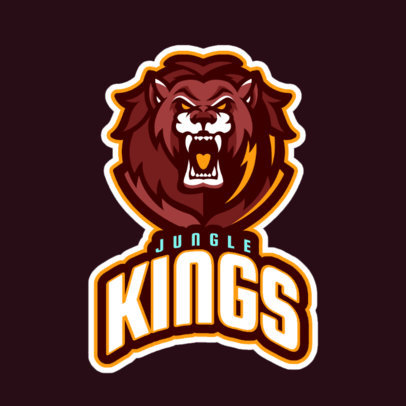 Logo Maker Featuring a Fearsome Lion Graphic a29h-2332