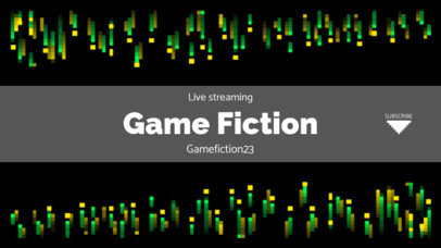 Retro YouTube Banner Generator with Pixel Art Patterns 1615c