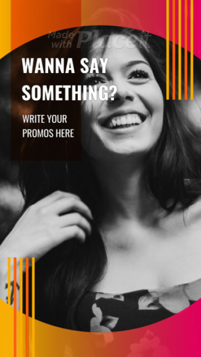 Instagram Story Video Maker for a Promo with Animated Lines