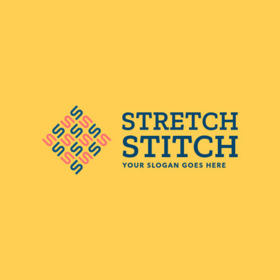 Clothing Brand Logo Maker Featuring a Patterned S-Letter Graphic