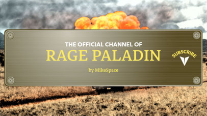 Gaming Channel Youtube Banner Maker with a Battle Royale Theme 