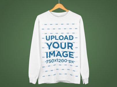 Photorealistic Crewneck Mockup on a Hanger a9150