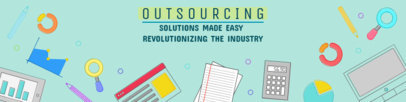 Outsourcing-related LinkedIn Banner Maker 1595b