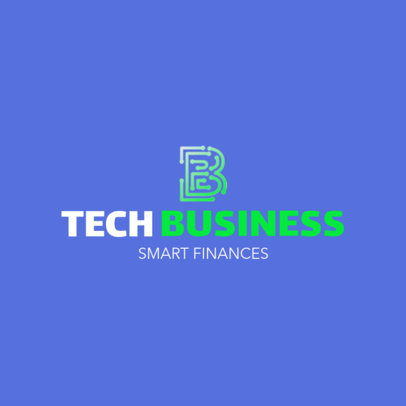 Tech Logo Template for a Financing Business
