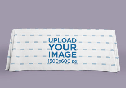 Mockup of a Table Cover in Front View