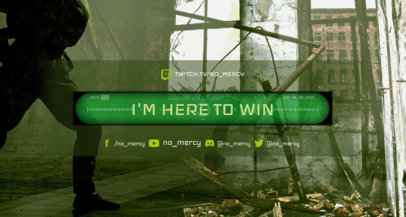 Twitch Banner Maker with a Counter Strike Style Background 1461i 1652