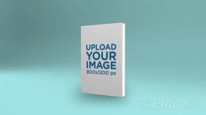 Video of a Book Cover Over a Plain Background 28769