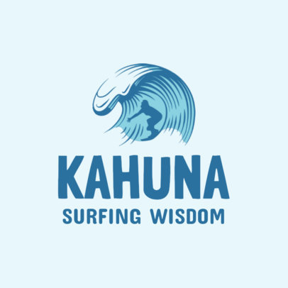 Cool Logo Template for a Surfing School