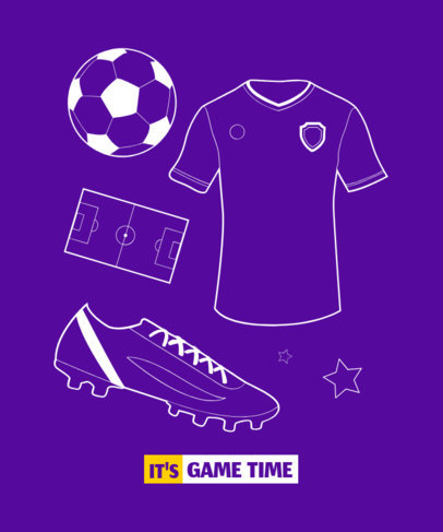  T-Shirt Design Maker Featuring Illustrations Based in FIFA 1630h