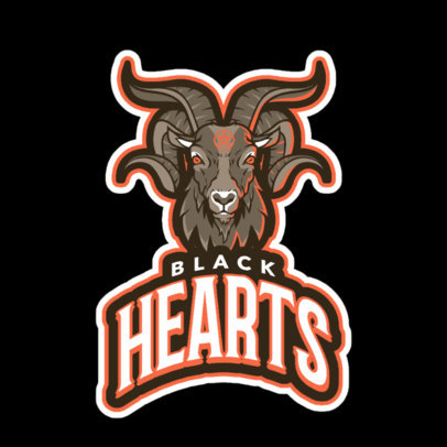 Team Logo Maker Featuring a Demon Goat