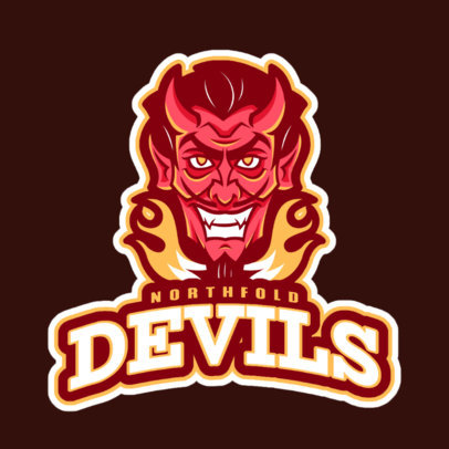 Team Logo Creator Featuring a Smiling Devil