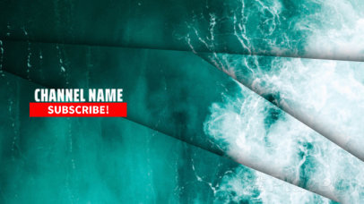 YouTube End Screen Video Maker with Loop Animations Featuring an Ocean Background 1464