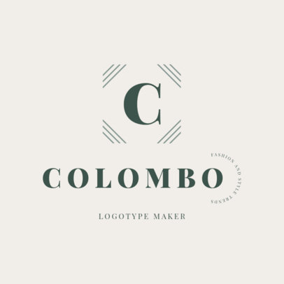 Logo Template for a Clothing Brand with a Letter Graphic