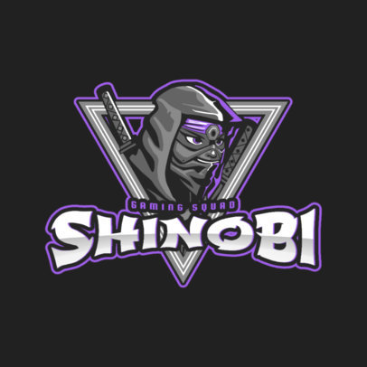 Ninja-Inspired Logo Maker for a Gaming Team