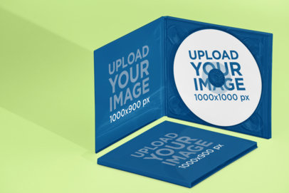 Mockup of Two Digipaks in Different Views 28343