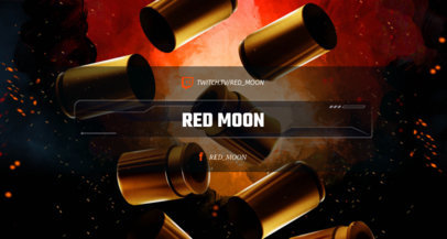 Twitch Banner Maker for Shooting Games Streamers