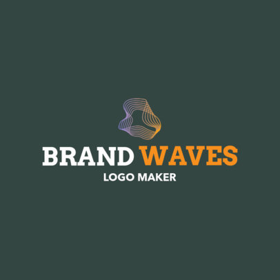 Abstract Logo Maker with a Wavy Icon