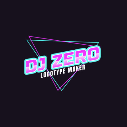 Modern DJ Logo Maker with an Edgy Design