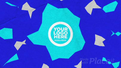 Logo Reveal Intro Maker with Animated Pieces of Paper