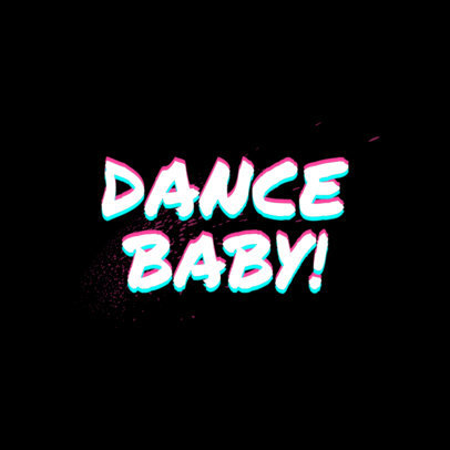 DJ Logo Maker with a Glitch Design