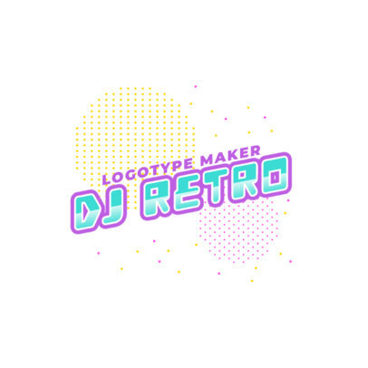 Simple Online Logo Generator for a Retro DJ