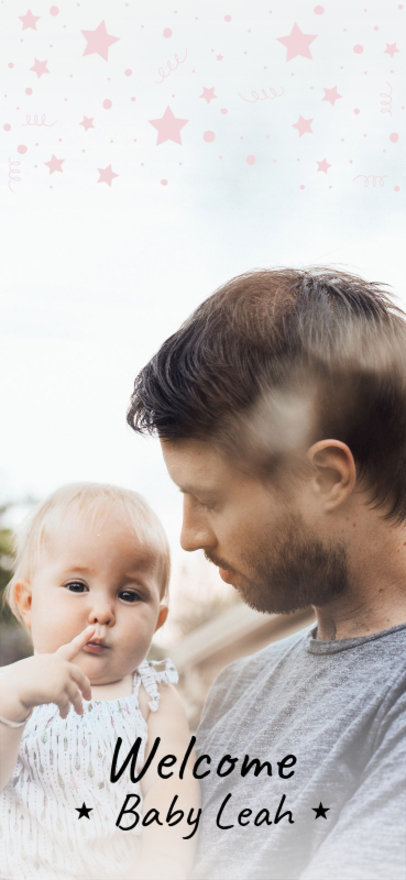 Snapchat Geofilter Template for a Baby's Party 1668d