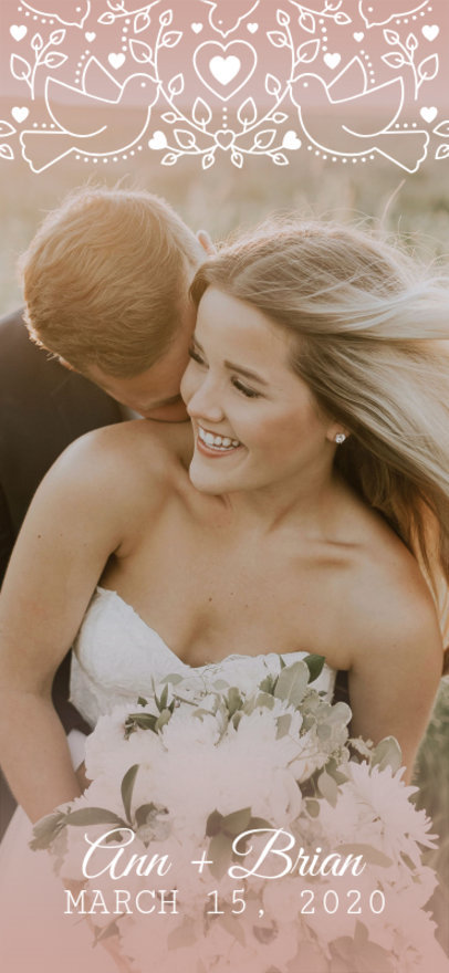Elegant Snapchat Geofilter Template for a Wedding 1668h