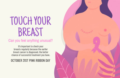 Pink Ribbon Day Flyer Maker