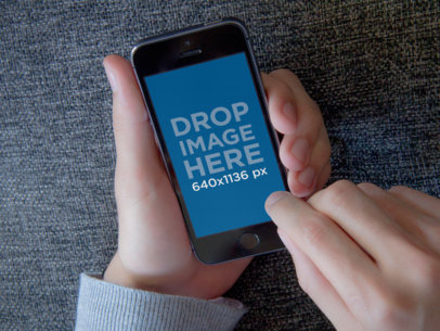 iPhone 5s Portrait Over Couch