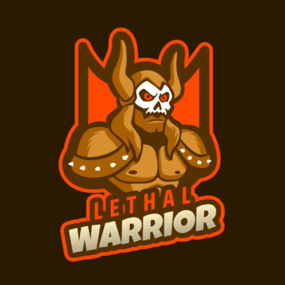 Gaming Logo Maker for a Fortnite Squad Featuring a Devil Character