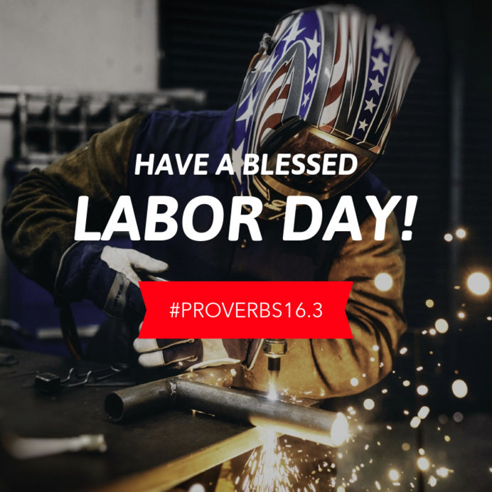 Placeit - Banner Maker for Labor Day with a Bible's Verse