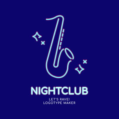 Nightclub Logo Maker with a Glowing Neon Style