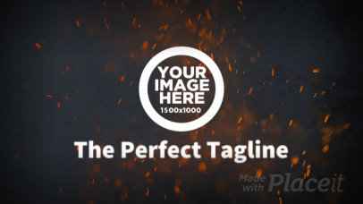 Intro Maker with Animated Fire Sparks 1825