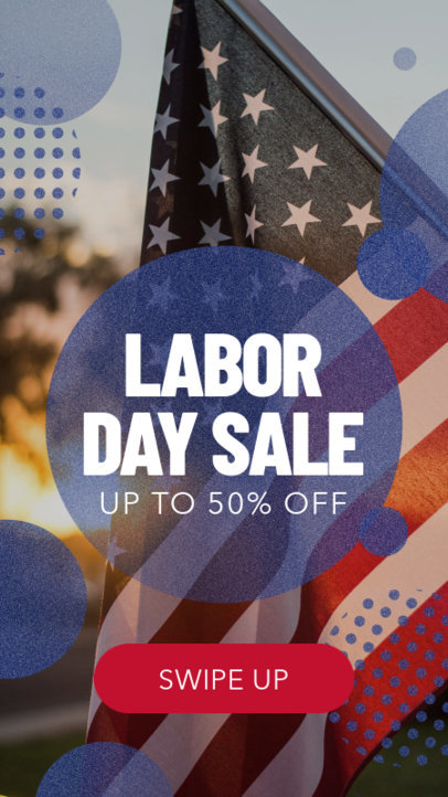 Instagram Story Template for a Labor Day Sale 582h 1690