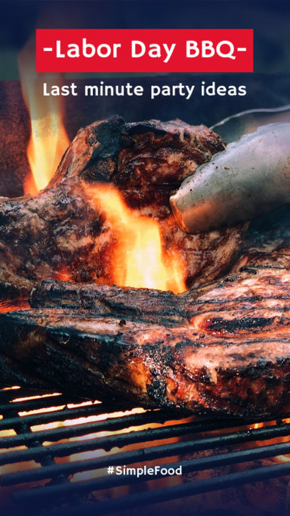 Instagram Story Template for Last Minute Labor Day-Themed Party Ideas 598h 1690