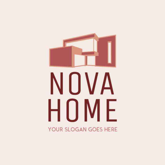 Logo Template for an Architecture Firm Featuring a Minimalistic House Graphic