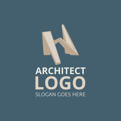 Architecture Firm Logo Generator with an Abstract Structure Graphic