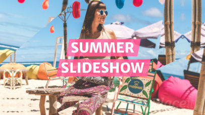 Photo Slideshow Video Maker with a Summer Theme