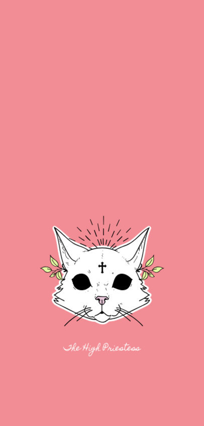 Phone Case Template with Cat Illustrations 1688f