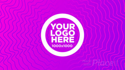 Cool Intro Maker for a Logo Reveal with an Abstract Pattern Background