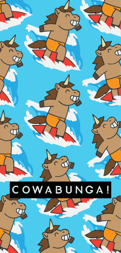 Phone Case Generator Featuring Surfing Unicorn Illustrations 1687d 