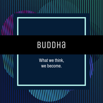 Instagram Post Creator Featuring Colorful Patterns in the Background