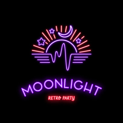 Nightclub Logo Maker with Retro Style 