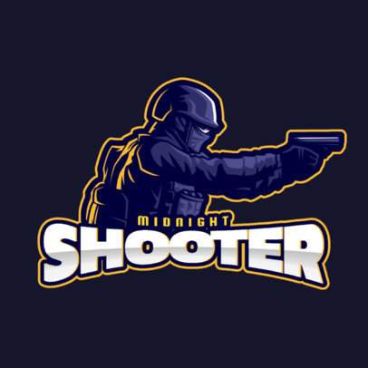 Gaming Logo Maker for an FPS Video Game Team