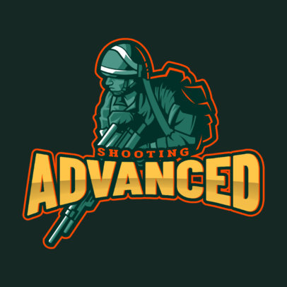 Gaming Team Logo Maker for a Multiplayer Shooting Game 2449r